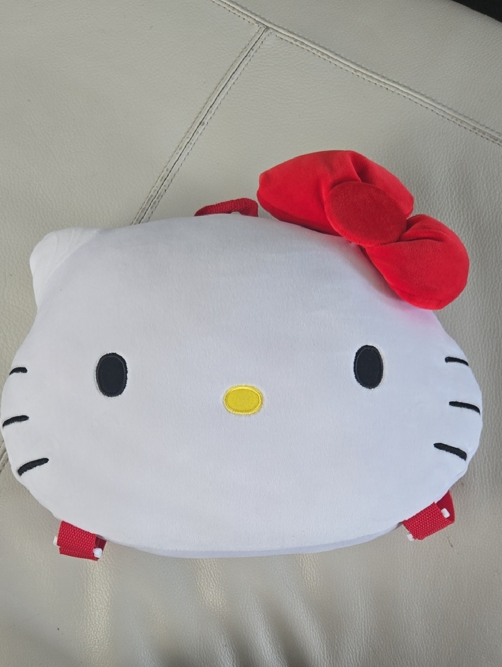 NWOT Sanrio Hello Kitty Plush 3D Mini Backpack – Y2K Aesthetic Classic Red Bow